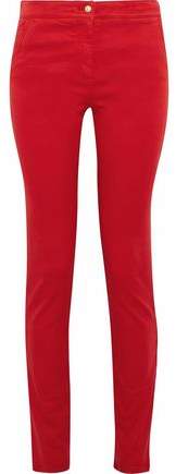 Stretch-Cotton Twill Skinny Pants