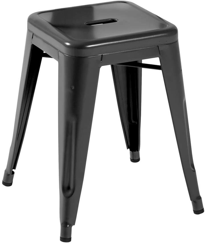 Tolix - H45 Hocker Indoor, schwarz matt