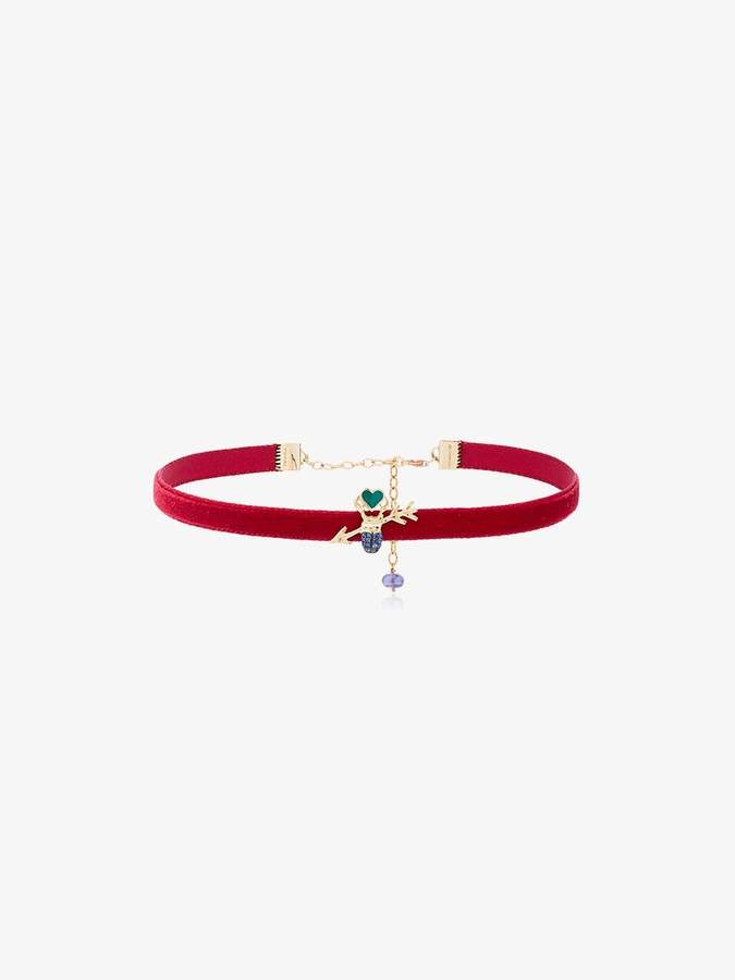 Daniela Villegas Velvet Love Arrow Choker