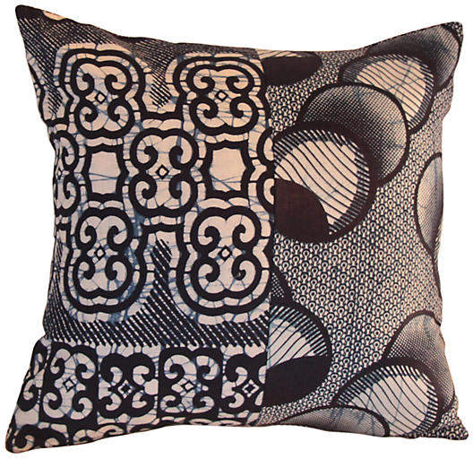African Batik Pillow