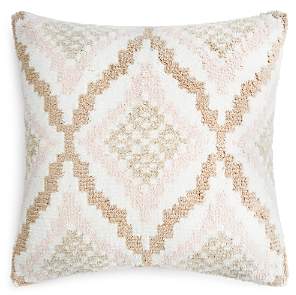 Chambray Stripe Diagonal Shag Decorative Pillow, 20 x 20 - 100% Exclusive