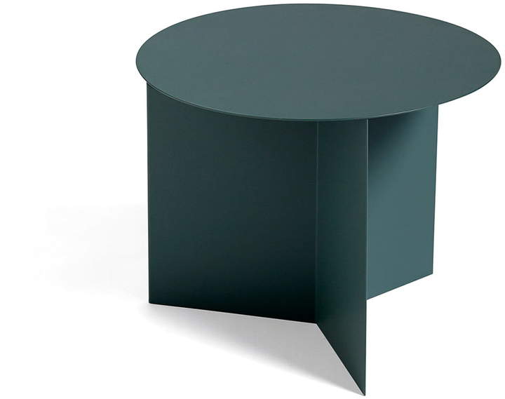 Hay - Slit Table Round, Moosgrün