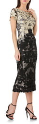 JS Collections Soutache Lace Midi Dress JS Collections Soutache Lace Midi Dress