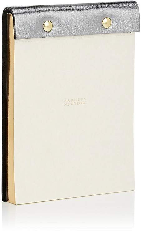 Grained-Leather-Bound Notepad