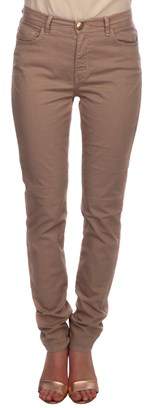 Jeans Women's Beige/brown Cotton Pants.