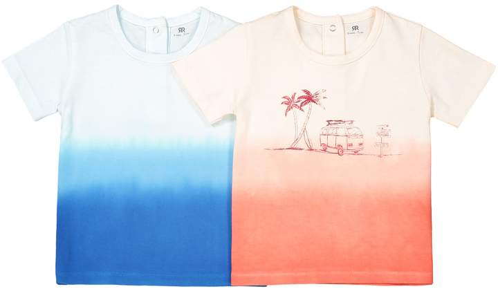 La Redoute Collections Pack of 2 Printed T-Shirts, 1 Month-3 Years