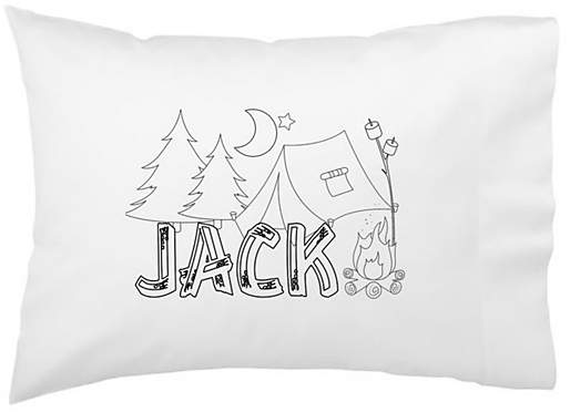 Personalized Camp Color-On Pillowcase