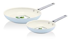 Padova 8 and 10 Ceramic Non-Stick Open Fry Pan Set