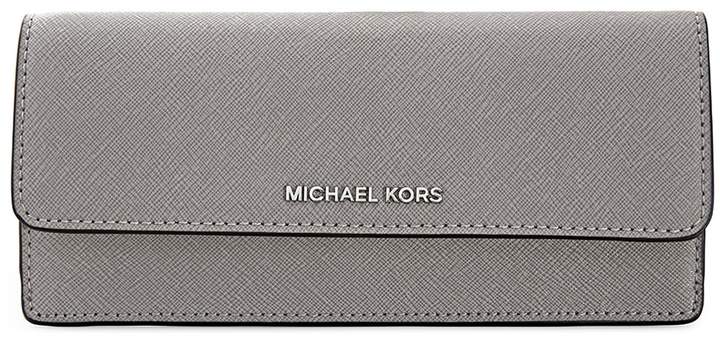 Michael Kors Flat Jet Set Travel Wallet - Pearl Grey - ONE COLOR - STYLE