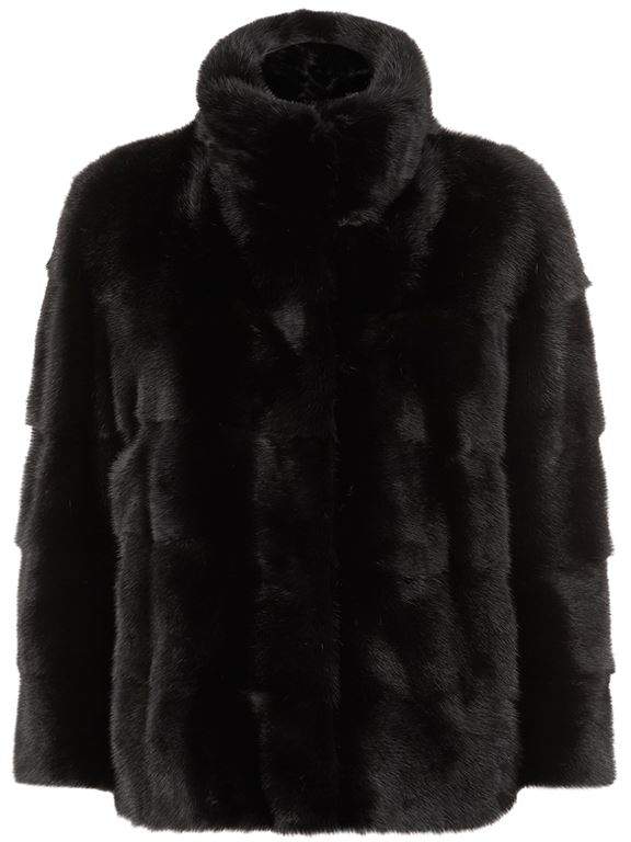 Lilly E Violetta 3⁄4-Length Sleeve Mink Fur Jacket