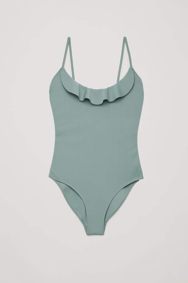 FRILL DETAIL SWIMSUIT
