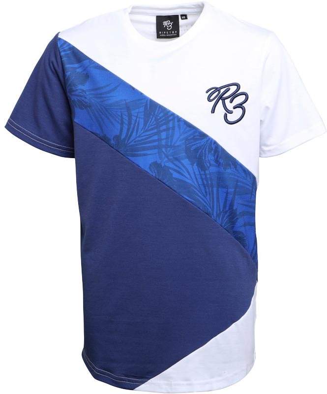 Ripstop Boys Argyll T-Shirt Navy/Blue