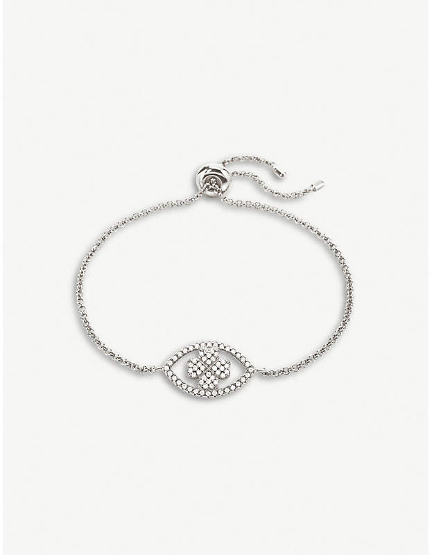 Heart4Heart Mati silver and cubic zirconia bracelet