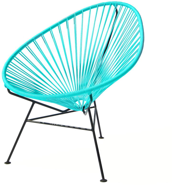 Acapulco Design - Acapulco Classic Chair, aqua verde / schwarz