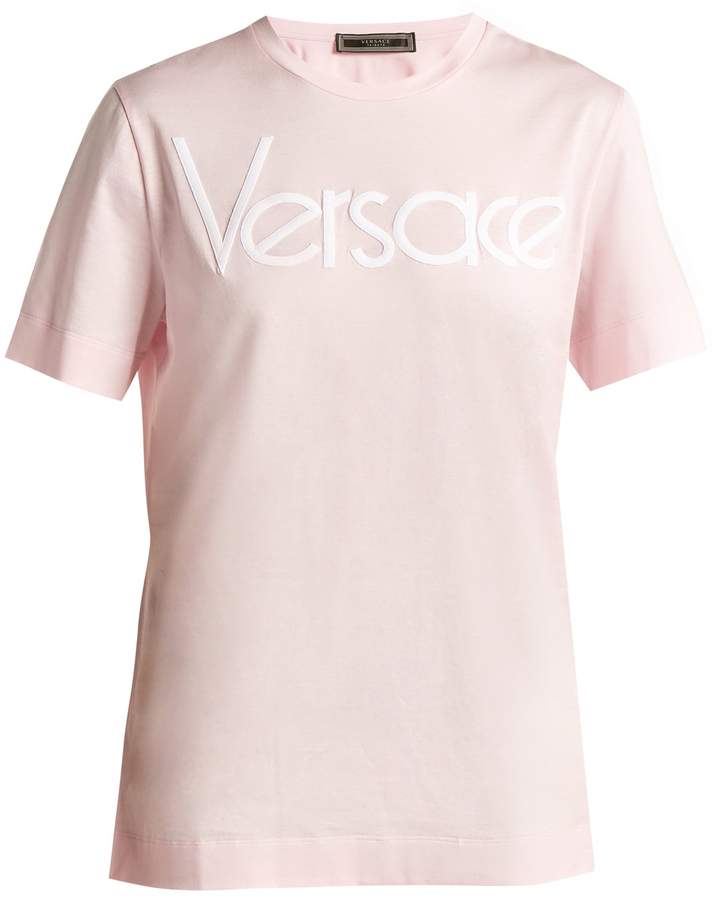 Logo-embroidered cotton-jersey T-shirt