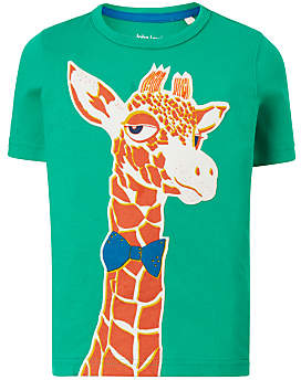 Boys' Giraffe Print T-Shirt, Green