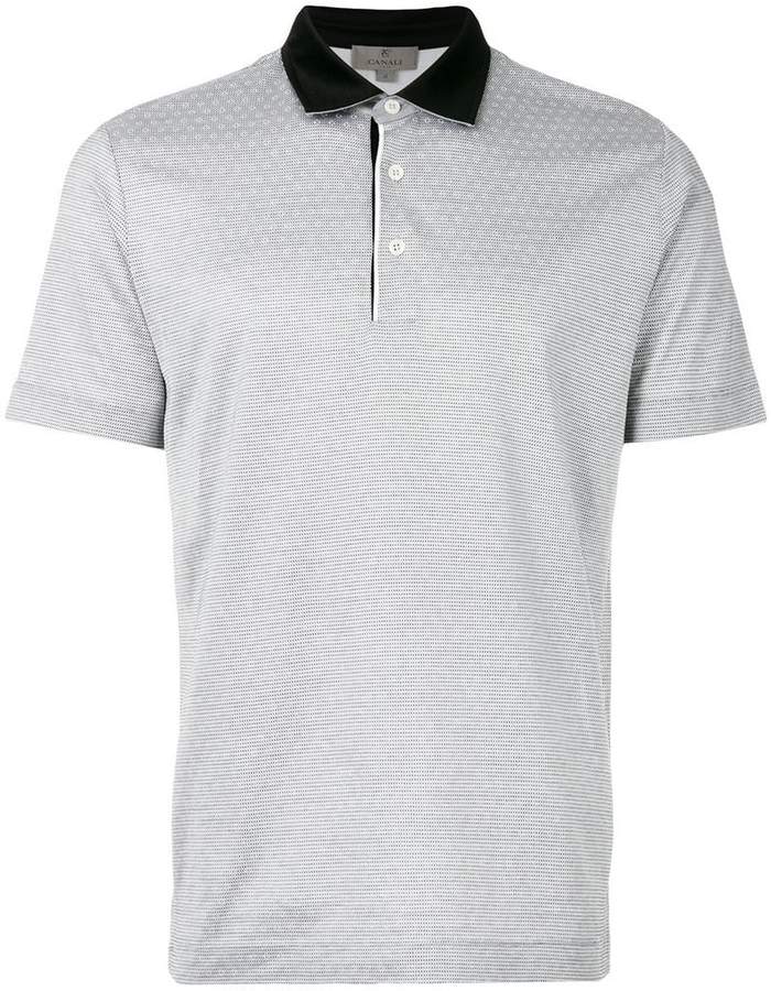 patterned polo shirt