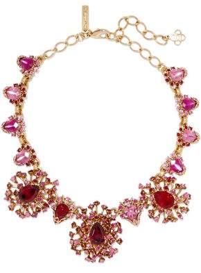 Gold-Tone Crystal Necklace