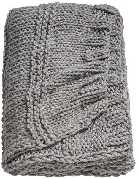  Textured-knit Throw