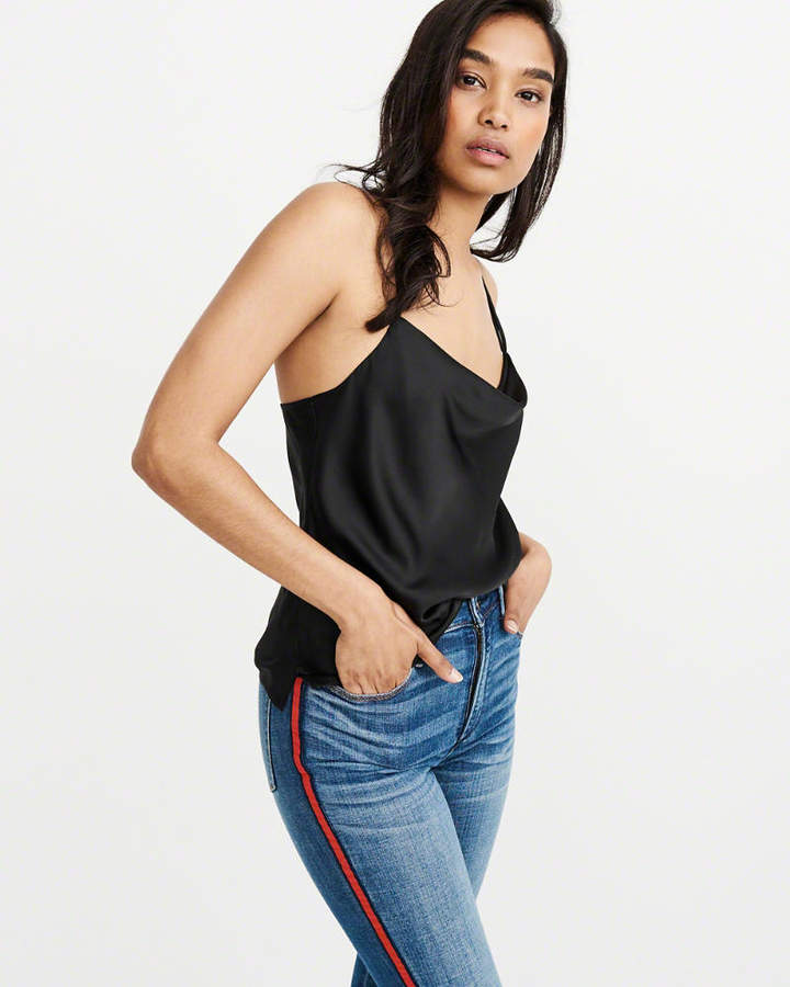 Satin Cowl Neck Cami