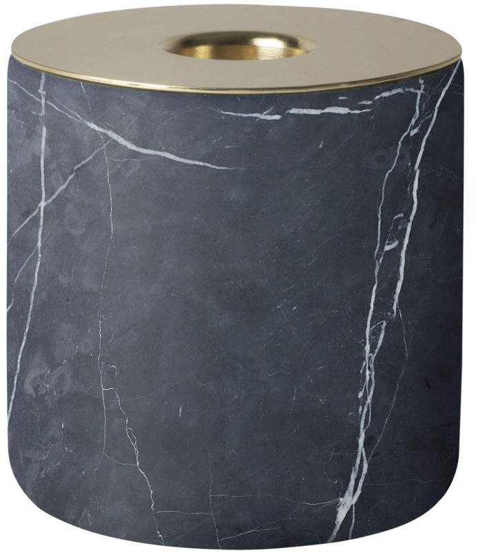 Menu - Chunk of Black Marble, Messing, Größe L