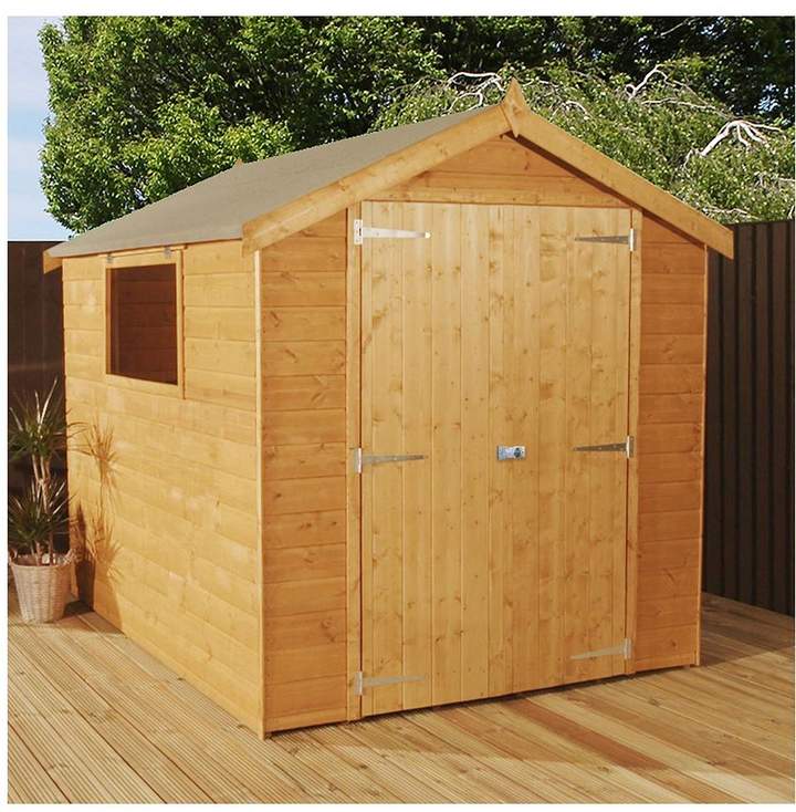 MERCIA 8 X 6 Ft Luxury Shiplap Apex Shed With Window, Tongue & Groove Roof And Floor