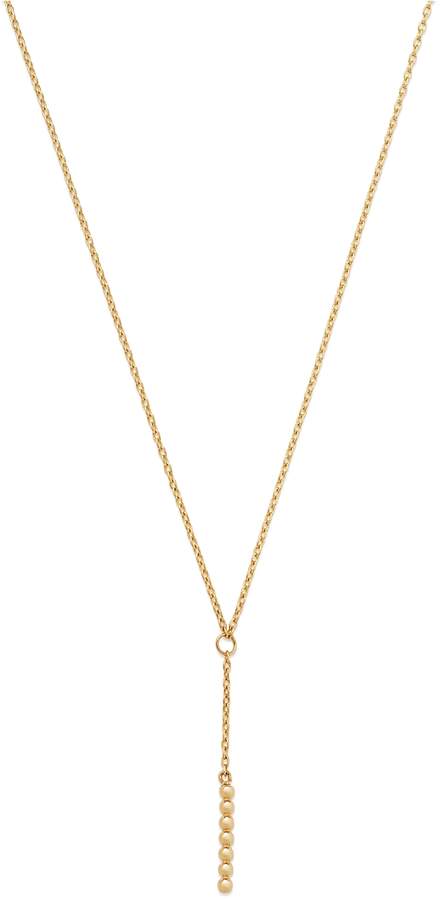 Moon & Meadow Beaded Y Drop Necklace in 14K Yellow Gold, 17 - 100% Exclusive