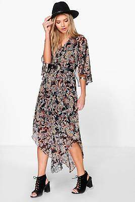Damen Hayley Saum Maxikleid mit Paisley-Print