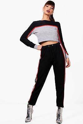 Divina Colour Block Sport Knitted Lounge Set