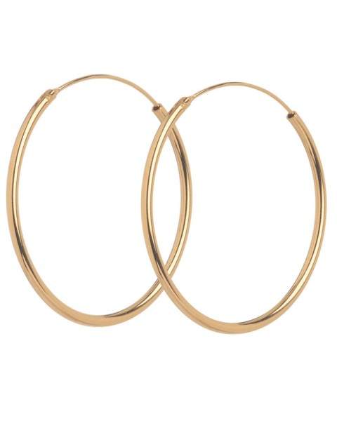 Styleserver DE Pernille Corydon Ohrringe Plain Hoops - 30 mm Gold