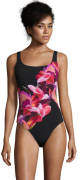 Badeanzug, wattierte Cups, floraler Print