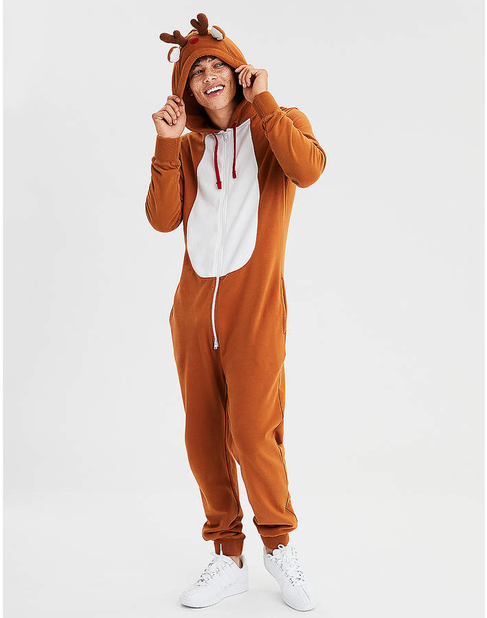 Reindeer One-Piece Pajama Costume