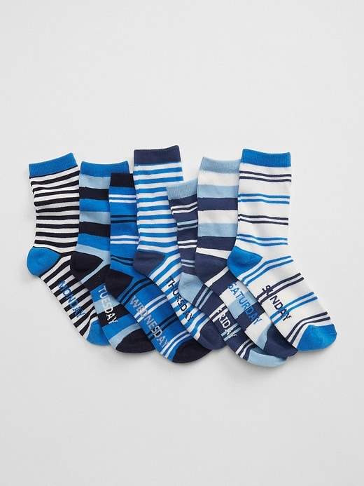Stripe days-of-the-week socks (7-pack)
