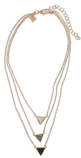 Drusy Multistrand Necklace