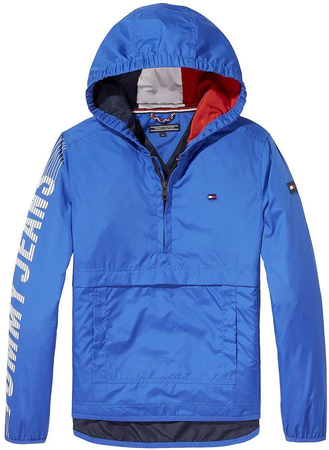 Boys Hooded Pop Over Jacket