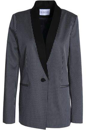 Pinstriped Twill Blazer