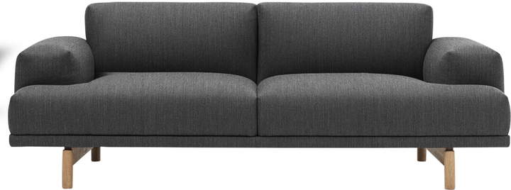 Muuto - Compose Sofa, 2-Sitzer, vancouver 13 / eiche