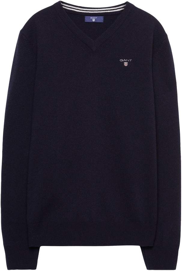 Boys Lambswool V-Neck Sweater