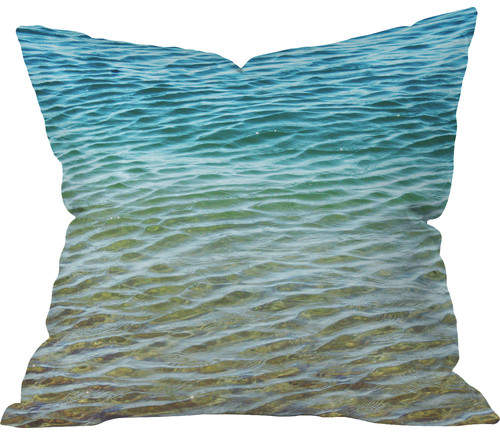 Brayden Studio Meunier Ombre Sea Outdoor Throw Pillow