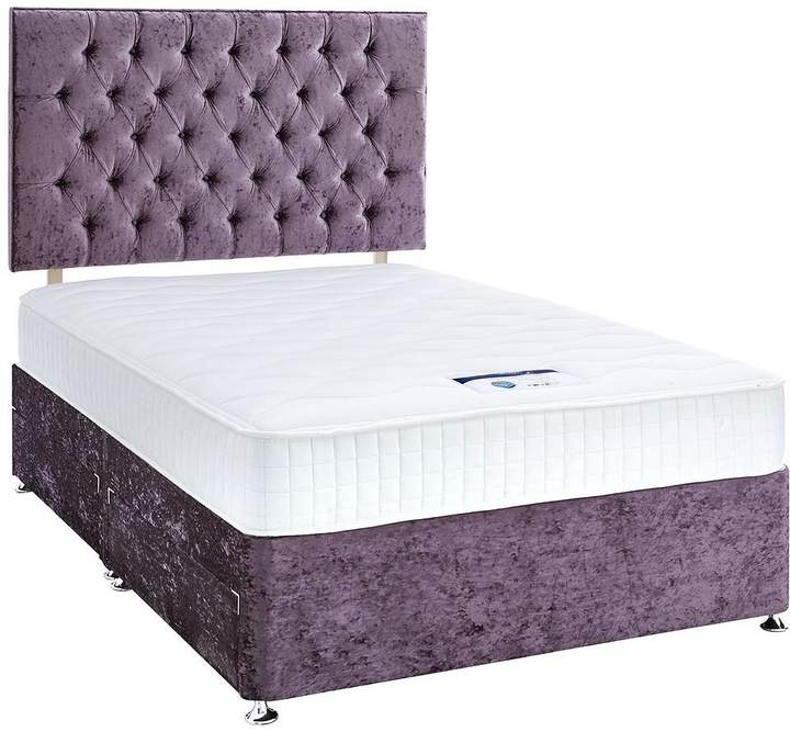 Luxe Collection By Silentnight Florence 1000 Memory Divan Bed And Storage Options (includes Headboard!) Violet