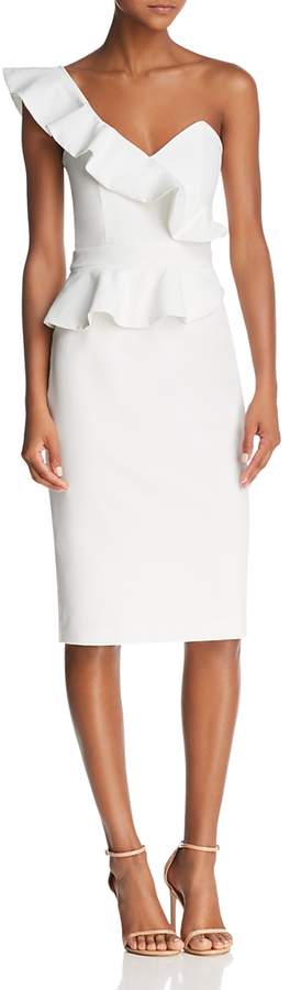 One-Shoulder Peplum Dress