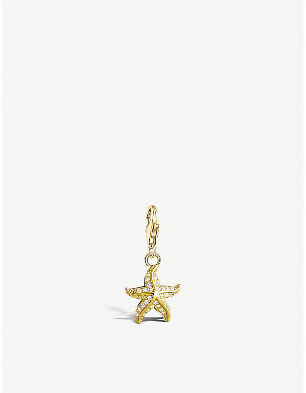 Charm Club yellow gold-plated starfish charm