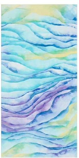 Ice Dye Beach Towel, 32X64, Multi