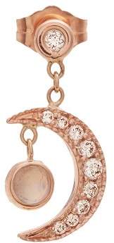 Diamonds, rose-gold earrings