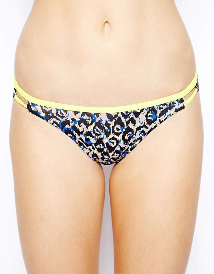 Exotic Feline Binded Hipster Bikini Bottom
