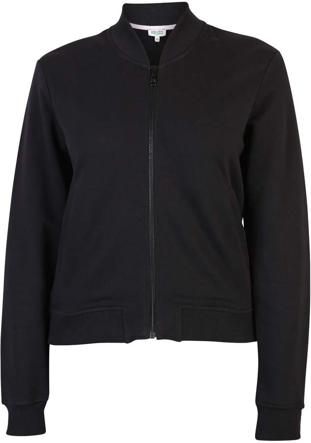 Black Sweatshirt With Back Embroidery