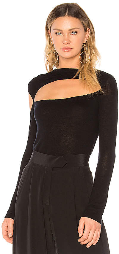 Michelle Mason Asymmetric Cut-Out Sweater