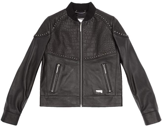 Leather Double Zip Jacket