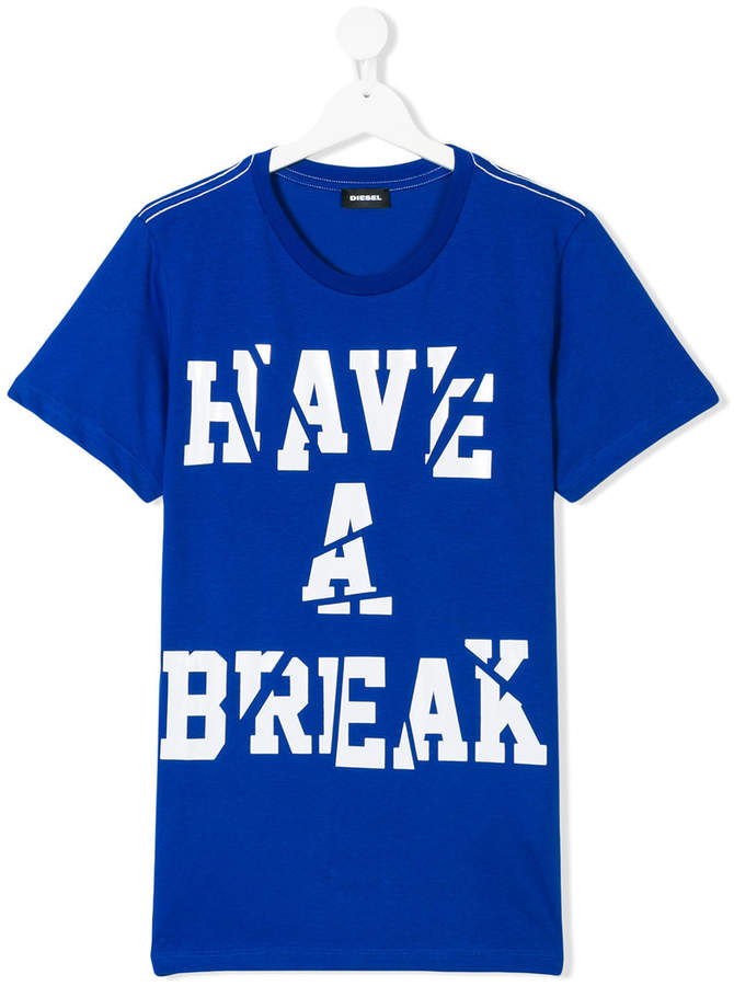 T-Shirt mit Have a Break-Print