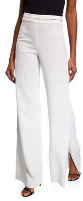 Alexis Roque Slit Wide-Leg Pants
